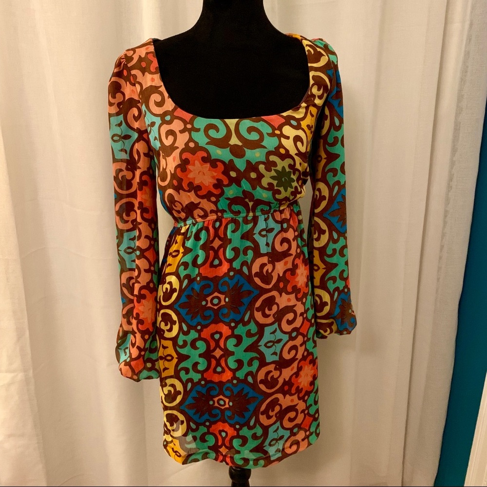 Judith March colorful dress